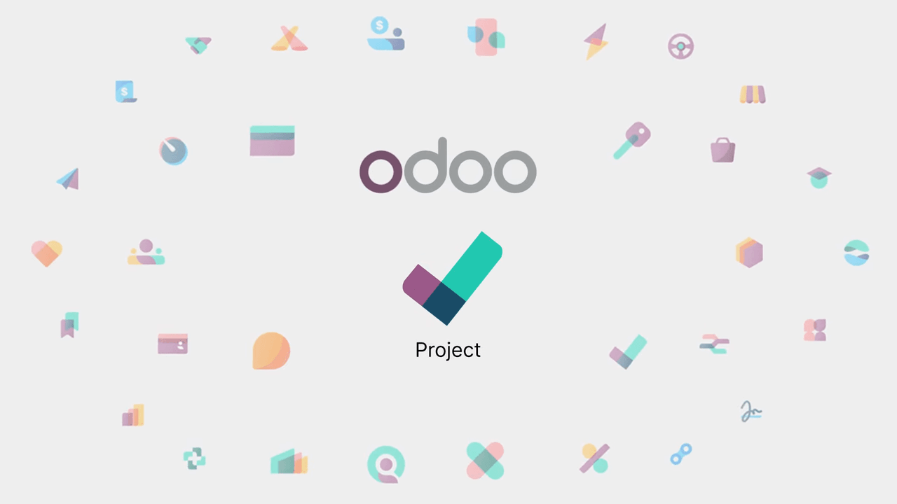 Odoo Project 應用程式總覽,顯示專案管理介面