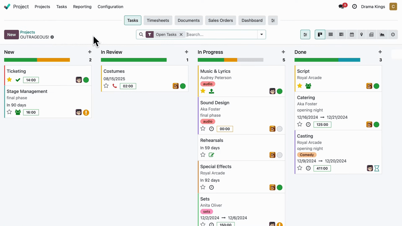 任務與子任務拆解視圖