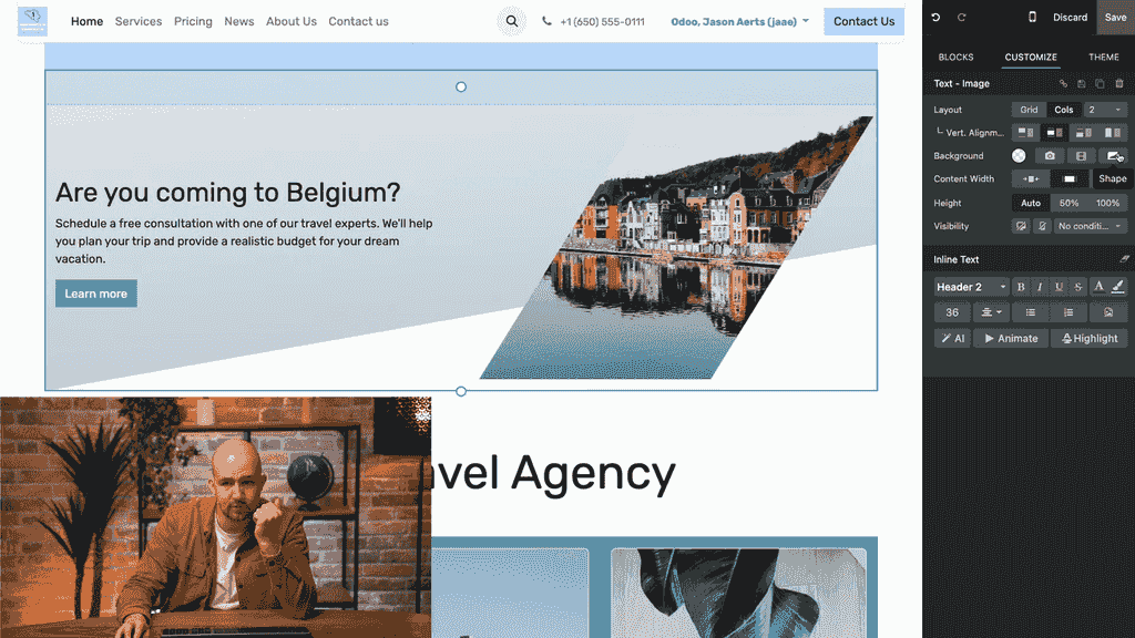 背景形狀選項面板,包含形狀範本