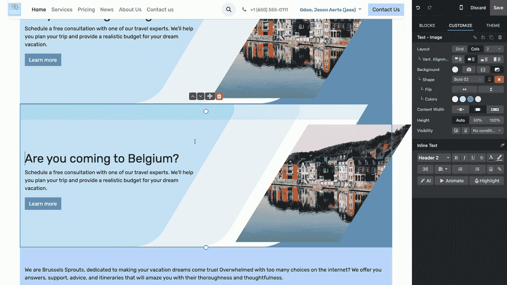 將模塊儲存為自訂範本並重新命名