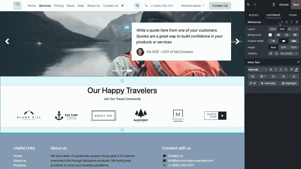Create a link to target this section 選項